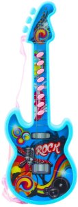 LeanToys Gitara Elektryczna Dla Dzieci Melodie Gama Solmizacyjna Niebieski LEAN Toys 2