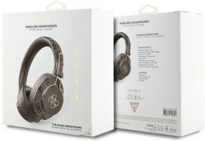 Słuchawki Guess Słuchawki nauszne Guess Bluetooth ENC    Metal 4G Logo brązowy 5