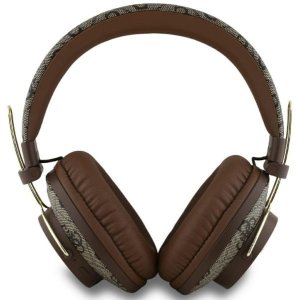 Słuchawki Guess Słuchawki nauszne Guess Bluetooth ENC    Metal 4G Logo brązowy 7