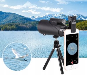Luneta Kf Monokular Luneta K&F ZOOM 8x 42mm BaK4 IP68 + Etui Statyw Uchwyt na Telefon 7