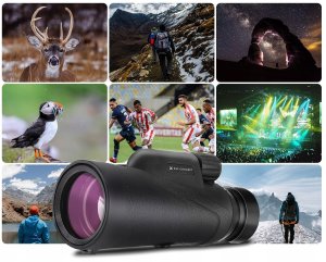 Luneta Kf Monokular Luneta K&F ZOOM 8x 42mm BaK4 IP68 + Etui Statyw Uchwyt na Telefon 9