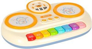 Moneks Pianinko organki interaktywne dla dzieci edukacyjne beżowe Kik Sp. z o. o. Sp. k. 2