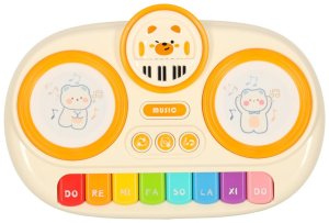 Moneks Pianinko organki interaktywne dla dzieci edukacyjne beżowe Kik Sp. z o. o. Sp. k. 3