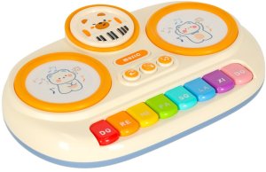 Moneks Pianinko organki interaktywne dla dzieci edukacyjne beżowe Kik Sp. z o. o. Sp. k. 4