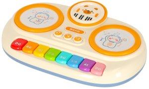 Moneks Pianinko organki interaktywne dla dzieci edukacyjne beżowe Kik Sp. z o. o. Sp. k. 5