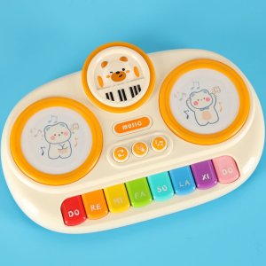 Moneks Pianinko organki interaktywne dla dzieci edukacyjne beżowe Kik Sp. z o. o. Sp. k. 10