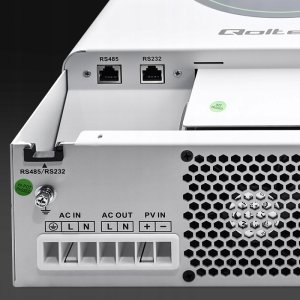 Qoltec Hybrydowy Inwerter solarny Off-Grid 3500W | 100A | 24V | MPPT |  BMS | opcja Wi-Fi | Sinus | Power Factor 1.0 4