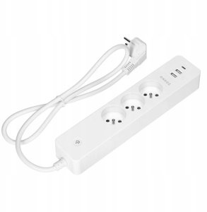 Orno Przedłużacz z 3 gniazdami z uziemieniem i wyłącznikiem 2xUSB, Tuya Smart Wi-Fi, biały 4