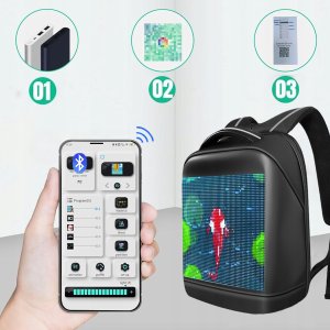 Elior DH Style Led Backpack świecący plecak z ekranem LE 3