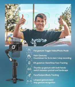 Gimbal Hohem Smart X PRO Czarny 6