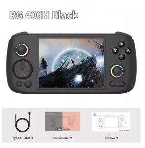 Konsola przenośna Anbernic Konsola przenośna dla gier retro ANBERNIC RG406H Black 4