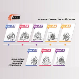 Isse Łańcuchy śniegowe tekstylne isse classic rozmiar 54 en16662-1-2020 onorm 5121- 2021 2 szt. 8