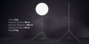 Zestaw studyjny Comitso Zestaw Newell lampa LED Air Artha XL i statyw oświetleniowy Talos 7
