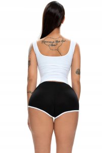 ITIMPORT SZORTY Damskie SPORTOWE Wygodne SPODENKI Czarne XL 3