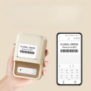 Drukarka etykiet Niimbot NIIMBOT Drukarka Termiczna NAKLEJKI Bluetooth B21 PRO KREMOWA 300dpi 7