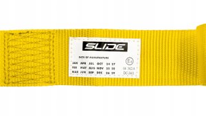 SLIDE_F Pasy sportowe Slide V2 Żółte 4P 2" E4 4