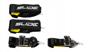 SLIDE_F Pasy sportowe Slide V2 Quick Carbon Czarne 4P 3" 3
