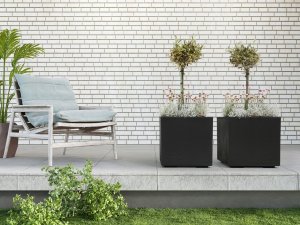 Lamela Kwietnik KARO 800x400x400 beton ECO recycled - jasny szary beton LA936-70 Lamela 10