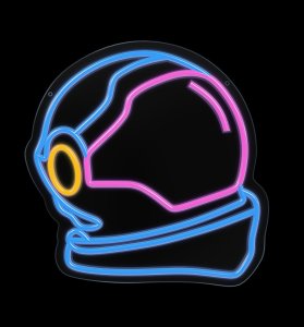 TelForceOne Neon PLEXI LED ASTRONAUTA multikolor FPNE22 Forever Light 3
