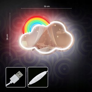 Forever Light Neon MIRROR LED CHMURKA multikolor FMNE05 3
