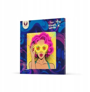 Forever Neon ART LED POWER WOMAN żółto fioletowy FLA02 Light 5