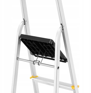 DRABEST Drabina aluminiowa, 8 stopni, wytrzymałość 150 kg I-1918 10