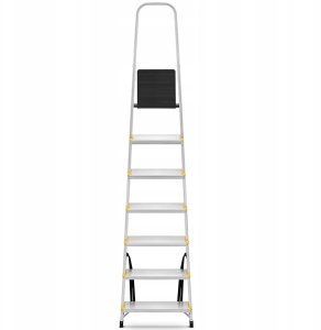 DRABEST Drabina aluminiowa, 7 stopni, wytrzymałość 150 kg I-1917 3
