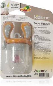 New! Special offer! Kidsme Food Feeder baby feeding device for solid foods (large) Amber from 6 months 160337AM 2