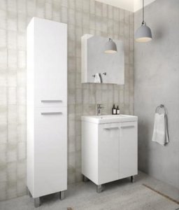 Stamar Zestaw łazienkowy szafka z umywalką 80x60 + bateria syfon korek click-clack Bonita 5