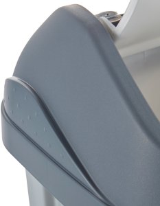Kosz na śmieci Comfort Atkritumu spainis ar grozamu vaku 50L Swantje 38 5x29x66cm gaisa sudraba krasa 4001515308953 15
