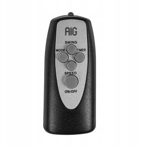 Wentylator AIG Wentylator Stojący Wiatrak Podgłogowy Na Pilota Timer Oscylacja 40W 3 Tryby 4