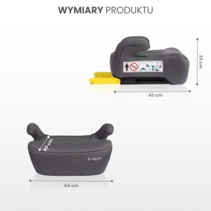 Fotelik samochodowy Caretero FOTELIK JAGUAR I-SIZE GRAPHITE (125-150) 8