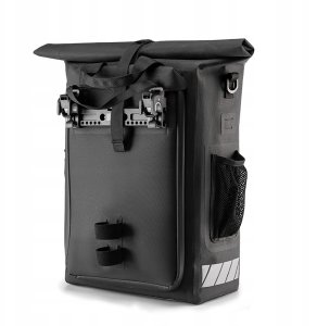 RockBros Sakwa rowerowa Rockbros z funkcją plecaka, wodoodporna, z zaczepem na kask 18l - czarna 4