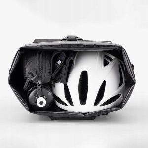 RockBros Sakwa rowerowa Rockbros z funkcją plecaka, wodoodporna, z zaczepem na kask 18l - czarna 6