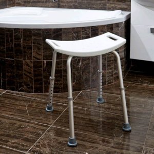 Home Life Taboret łazienkowy regulowany krzesło prysznicowe do wanny wysokość regulowana 37-52 cm 5