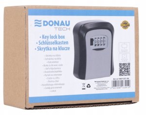 Donau Skrytka na klucze DONAU TECH, 115x95x40 mm, czarno-srebrna 2