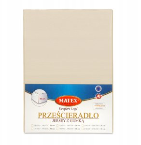 Multitex Prześc. jersey z gumą roz. 110/120x190/200x20 CLAS 2