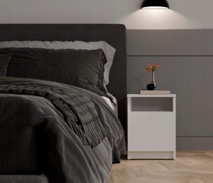 CMK Meble Szafka nocna GALAX 30 1D BIAŁY 3