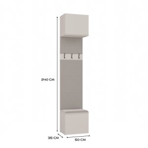 Goodhome Garderoba Wieszak HAGA 1W KASZMIR 5