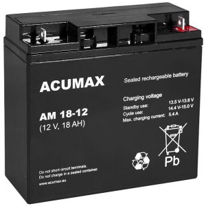 EMU EMU BATTERY 12V 18AH VRLA AM18-12 ACUMAX 6