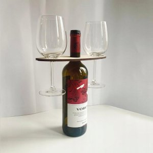 ITIMPORT Stojak na WINO KIELISZKI Hotel Pensjonat DREWNIANY 6