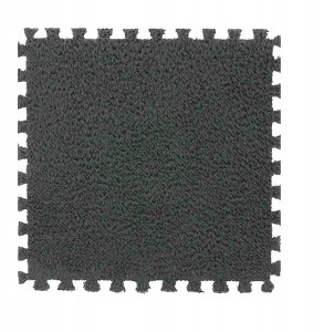 ITIMPORT Puzzle na podłogę PLUSZOWA Piankowe DYWAN MATA Aksamitna DZIECI 30cm SZARA 2