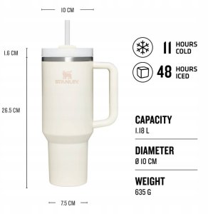 Stanley Steel Tumbler Quencher H2.O FlowState 1180ml Pomelo 10-11673-160 7