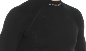 Brubeck Bluza męska Extreme Wool czarna r. M (LS11920) 9