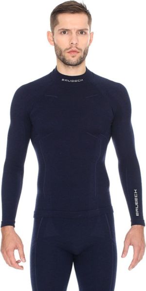 Brubeck Bluza męska Extreme Wool granatowa r. M (LS11920) 2