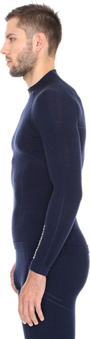 Brubeck Bluza męska Extreme Wool granatowa r. M (LS11920) 4