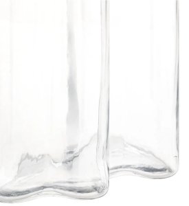 Atmosphera Wazon szklany falisty transparentny Kade 25x19 cm 5