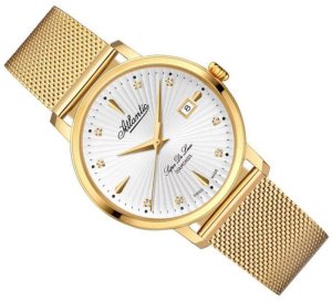 Zegarek Atlantic Zegarek Super De Luxe 29355.45.27 Damski Diamenty . 2