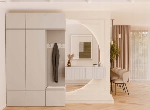 Goodhome Garderoba HAGA III 2Sz1W KASZMIR 2x Szafa + Wieszak 3