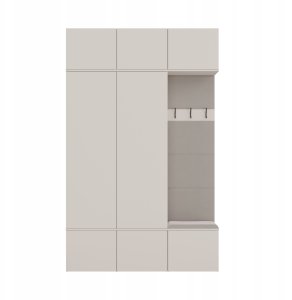Goodhome Garderoba HAGA III 2Sz1W KASZMIR 2x Szafa + Wieszak 8
